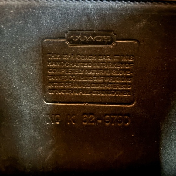 COACH 9790 Vintage Black Leather City Bag - Picture 4 of 7